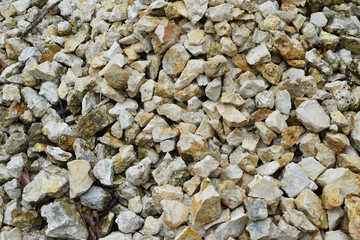 Texture, Pattern, Background. Crushed Marble Chips For Landscaping Pebbles Close-Up