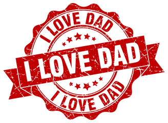 i love dad stamp. sign. seal