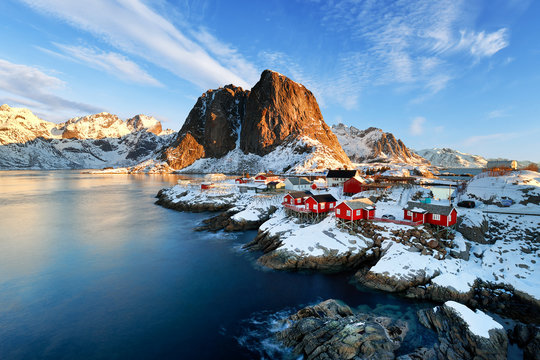 Landscape of Norway lofotens - hamnoy
