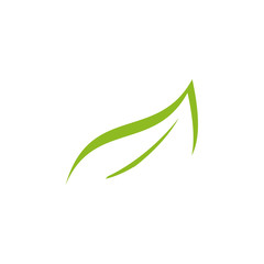 Leaf icon logo design vector template