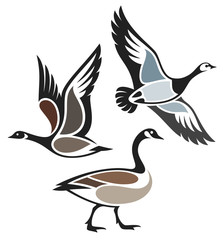 Stylized Birds - Wild Geese