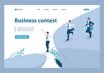 Isometric Participate in Business Competitions
