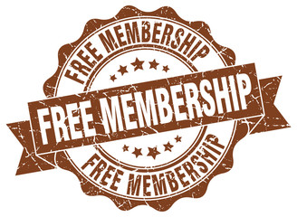 free membership stamp. sign. seal