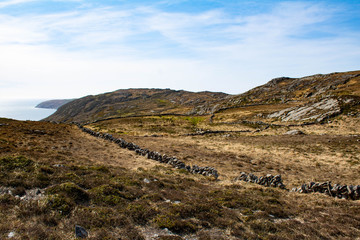 Celtic ruins, stone circles and druids located in the West Cork mountains, Ireland 