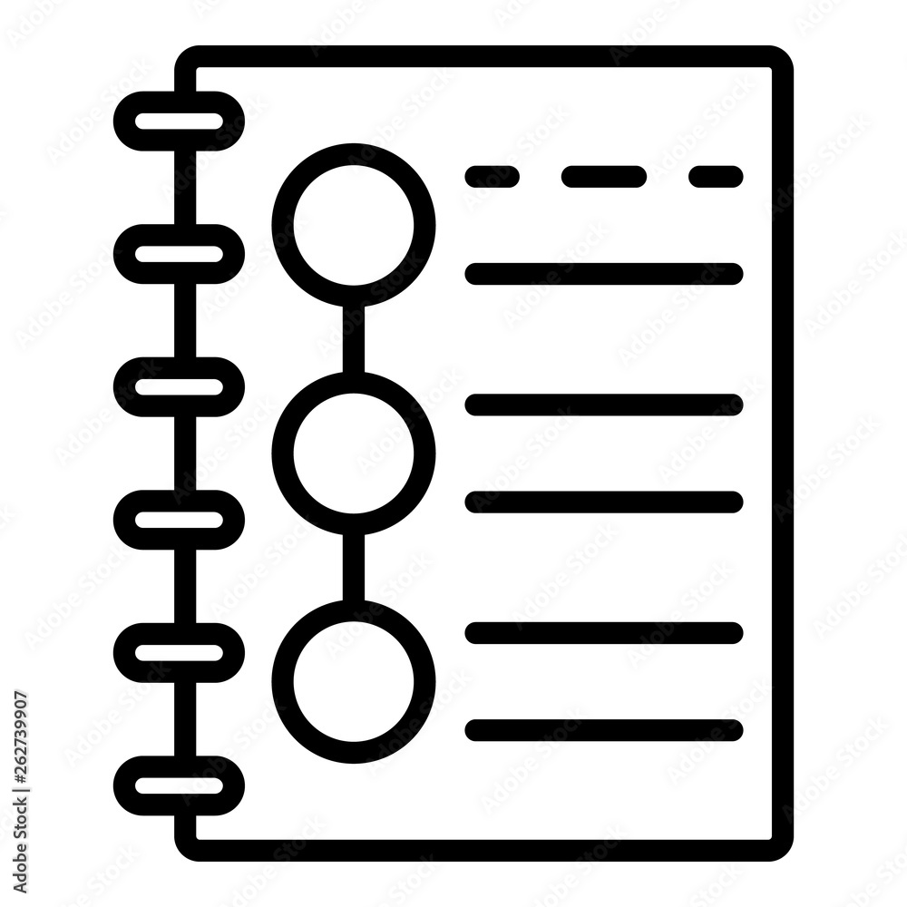 Poster check list icon. outline check list vector icon for web design isolated on white background