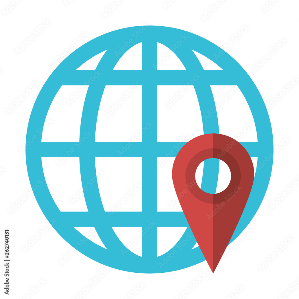 Poster website online location isolated