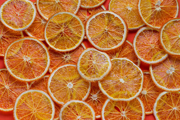 fruit background homemade organic orange chips