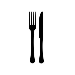 fork and knife vector icon