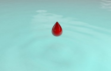 Fototapeta premium Blood drop