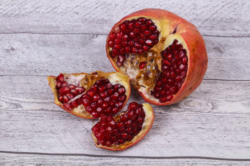 Ripe tasty pomegranate