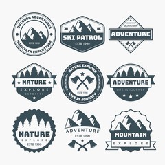 Obraz premium MOUNTAIN LABELS DESIGN