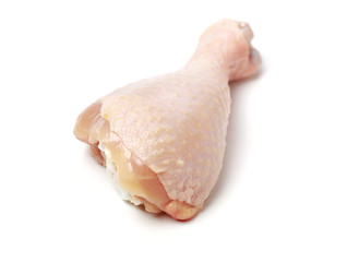 Chicken legs on white background