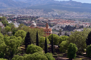 View of Hotel Alhambra Palace from Alhambra Palace, Granada, Spain