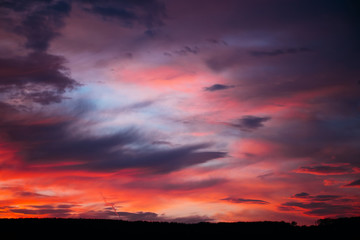 Fototapeta premium Dramatic sky at sunset