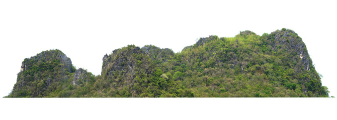 rock mountain isolate on white background