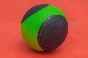 ball for sports on a red background