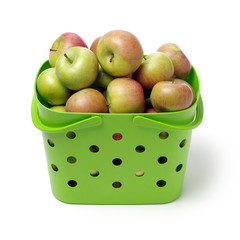 Fresh red and yellow apples 