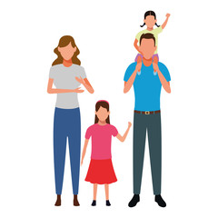 family avatar cartoon character