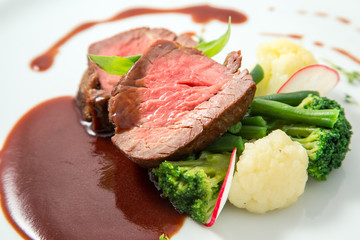 meat with vegetables