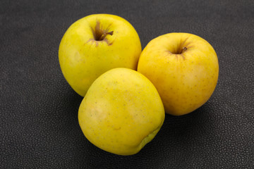 Yellow ripe apples