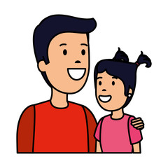 father with daughter characters