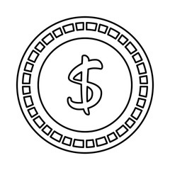 coin money isolated icon