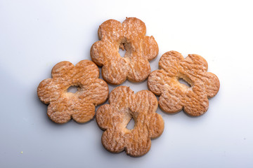 cookies closeup. broken cookies