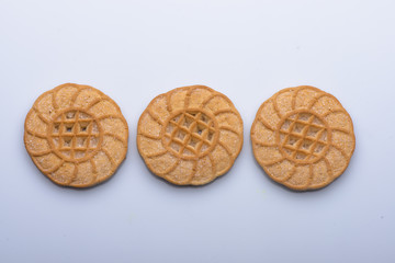 cookies closeup. broken cookies