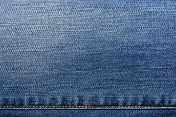 Shabby denim texture for background. Blue jeans 