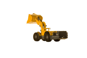 Mining underground electric loader vehicle
