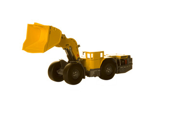 Obraz na płótnie Canvas Mining underground electric loader vehicle