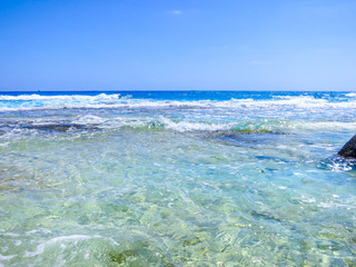 Obraz premium Sea landscape with clear sky