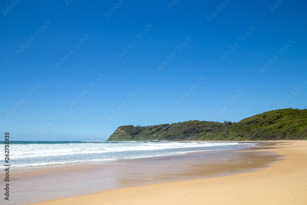 Wall mural Empty beach NSW Australia