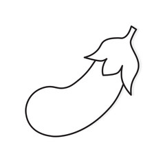 eggplant icon- vector illustration