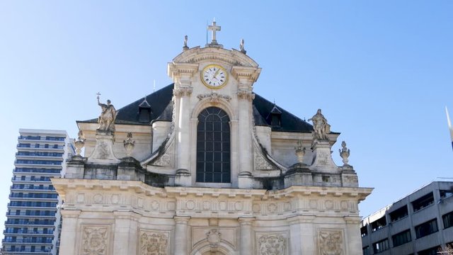 Church of San Sebastian in Nancy, monument in the city centre of Nancy. Nancy is the capital of the north-eastern French department of Meurthe-et-Moselle.