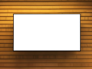 Information board, kiosk with clipping path