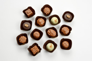 Mixed chocolate candies