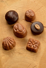 Mixed chocolate candies	