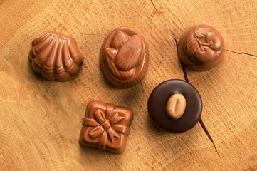 Mixed chocolate candies	