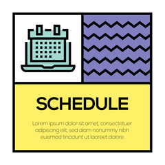 SCHEDULE ICON CONCEPT