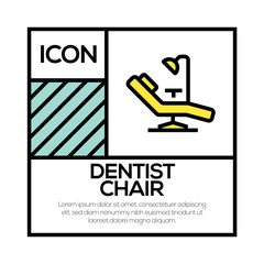 DENTIST CHAIR ICON CONCEPT