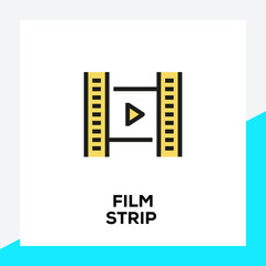 FILM STRIP LINE ICON SET