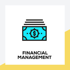 FINANCIAL MANAGEMENT LINE ICON SET
