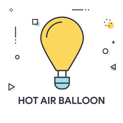 Fototapeta na wymiar Hot Air Balloon Icon
