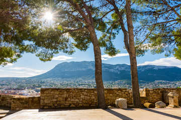 Montgo mountain from the castle