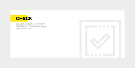 CHECK BANNER CONCEPT