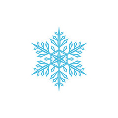 Obraz premium Modern Snowflakes Symbol Icon for holiday Christmas winter ornament decorations