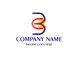 Letter BC leaf for company design logo branding letter element