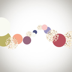 vector background with color circles