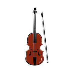 Obraz na płótnie Canvas violin isolated on white